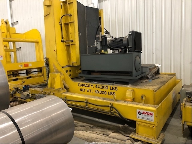 AVON 40,000Lb Hydraulic Upender Coil Cars | Midwest Machinery, LLC